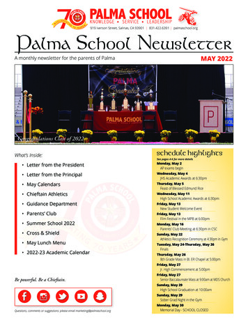 Palma School Newsletter