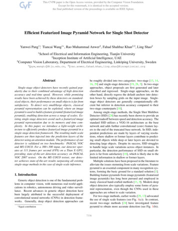 Efficient Featurized Image Pyramid Network For Single Shot Detector