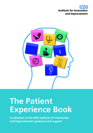 The Patient Experience Book - NHS England