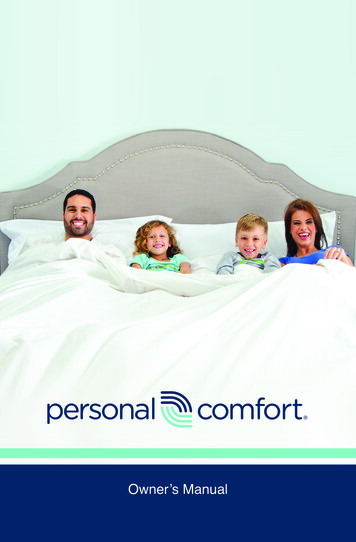 Personal Comfort - Owner's Manual