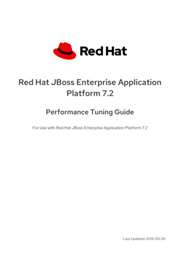 Red Hat JBoss Enterprise Application Platform 7.2 Performance Tuning Guide