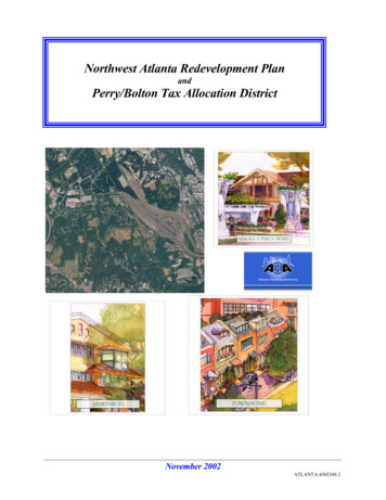 Northwest Atlanta Redevelopment Plan