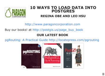 Postgres 10 Ways To Load Data Into