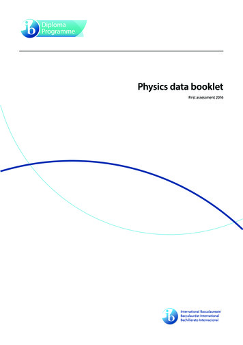 Physics Data Booklet - Iisjaipur 