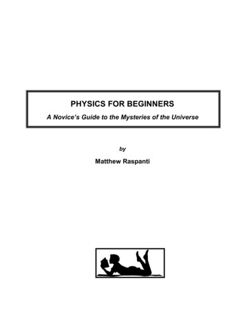 PHYSICS FOR BEGINNERS - Xaeyr's Blog