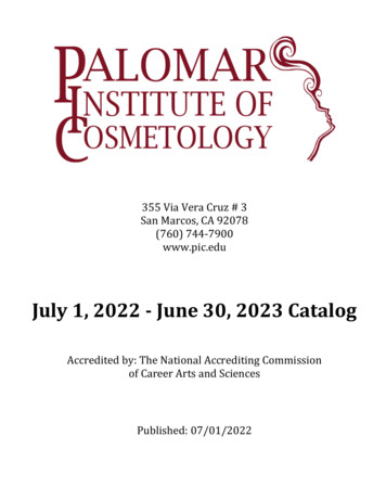 July 1, 2022 June 30, 2023 Catalog - Pic.edu