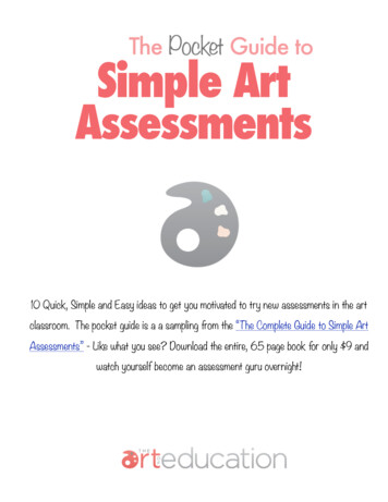 Pocket Guide To Simple Art Assessments - WordPress