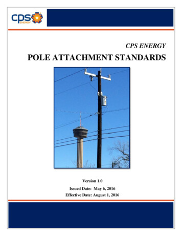 POLE ATTACHMENT STANDARDS - CPS Energy