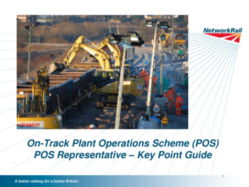 POS Representative Key Point Guide - Network Rail