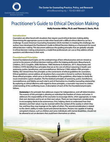 Practitioner's Guide To Ethical Decision Making