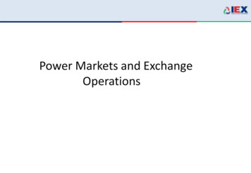 Power Markets And Exchange Operations - IIT Kanpur