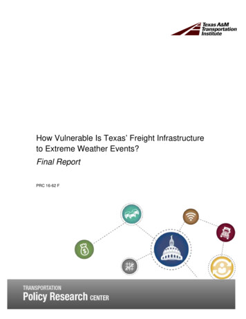 How Vulnerable Is Texas Freight Infrastructure To Extreme .