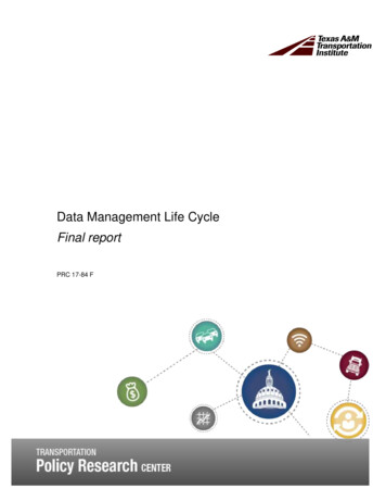 Data Management Life Cycle Final Report