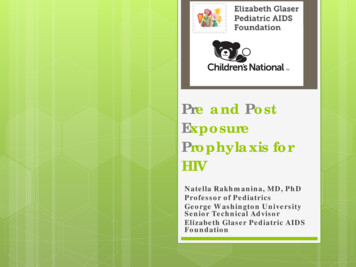 Pre And Post Exposure Prophylaxis For HIV - Washington, D.C.