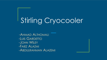 Stirling Cryocooler - Ceias.nau.edu