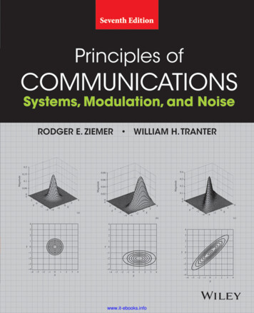 PRINCIPLES OF COMMUNICATIONS: Systems, Modulation, And Noise - Inatel