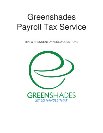 Greenshades Payroll Tax Service