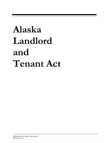 Alaska Landlord And Tenant Act, PUB-30