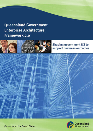 Queensland Government Enterprise Architecture Framework 2