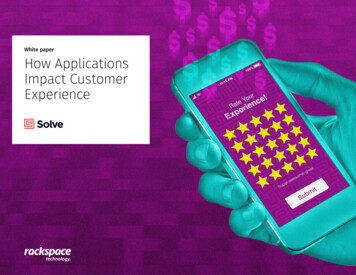 White Paper How Applications Impact Customer Experience