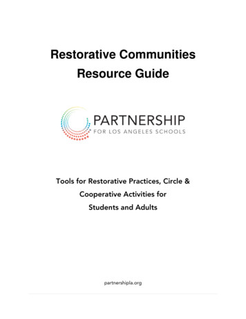 Restorative Communities Resource Guide