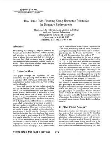 Real-Time Path Planning Using Harmonic Potentials In Dynamic Environments