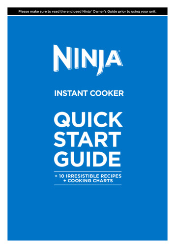 INSTANT COOKER QUICK START GUIDE - NinjaKitchen 