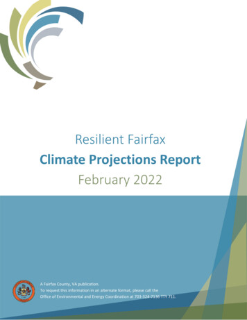 Resilient Fairfax Climate Projections Report 2022