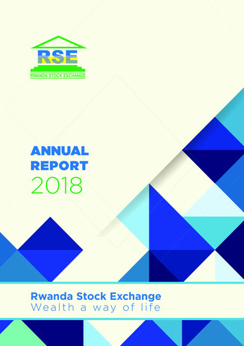 Annual Report 2018 - Rse