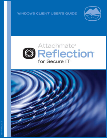 Reflection For Secure IT - Windows Client User Guide