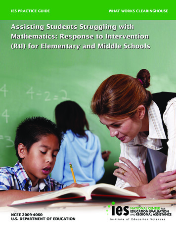 Assisting Students Struggling With Mathematics: Response To .