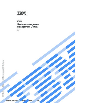 IBM I: Systems Management Management Central