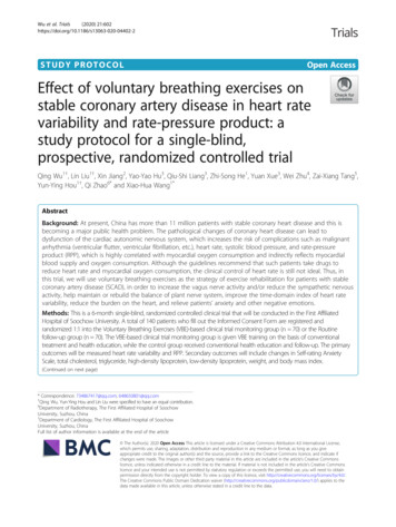 Effect Of Voluntary Breathing Exercises On Stable Coronary . - Trials