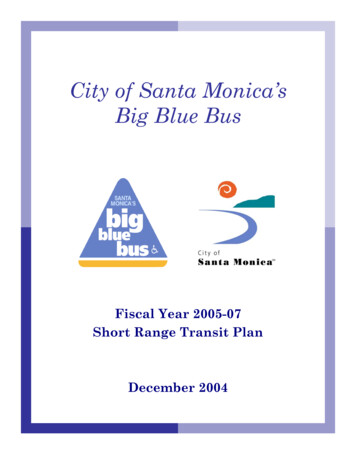 City Of Santa Monica's Big Blue Bus
