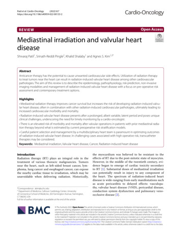 Mediastinal Irradiation And Valvular Heart Disease