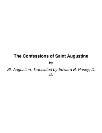 The Confessions Of Saint Augustine - WordPress 