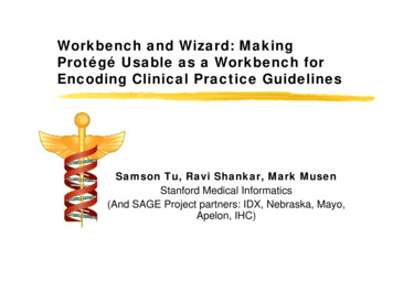Workbench And Wizard: Making Protégé Usable As A Workbench For Encoding .