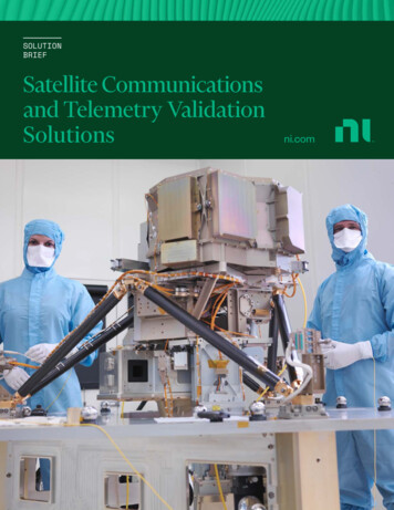 SOLUTION Satellite Communications And Telemetry Validation Solutions Ni