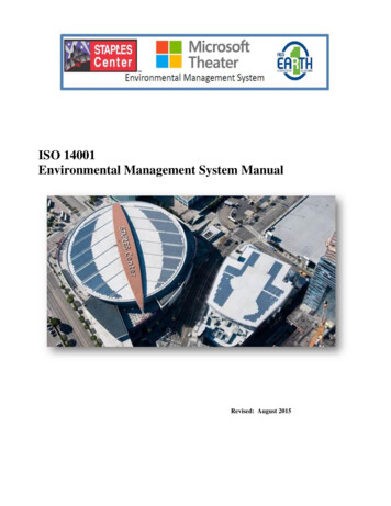 ISO 14001 Environmental Management System Manual