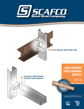 Cold-formed Steel Framing Details - Scafco