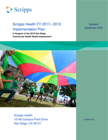 Scripps Health FY 2017- 2019