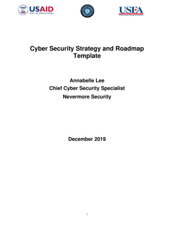 Cyber Security Strategy And Roadmap Template