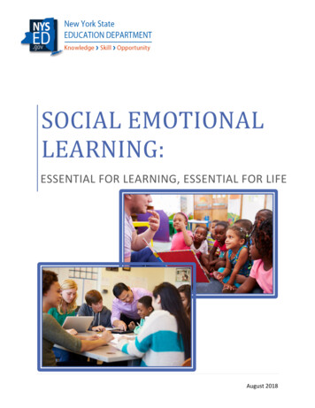 Social Emotional Learning - P-12 : Nysed