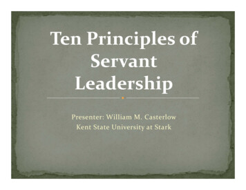 Ten Principles Of Servant Leadership - Stark State College