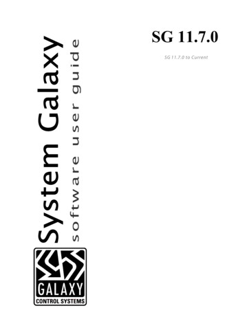 SG 11.7 - Galaxy Control Systems