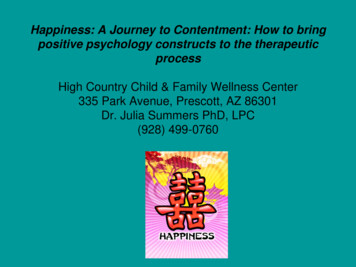Happiness: A Journey To Contentment - Cabhp.asu.edu