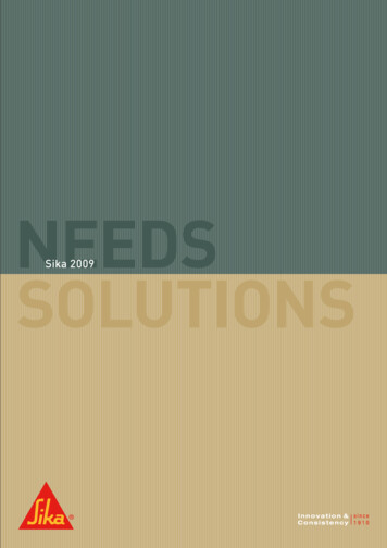 N Sika 2009eedS SOLUTIONS