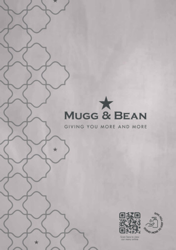 Scan Here To View Our Menu Online - Mugg & Bean