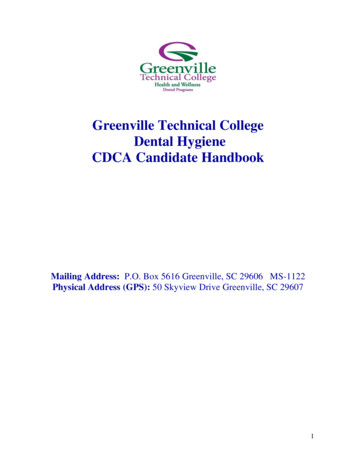 Greenville Technical College - Cdcaexams 