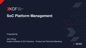 SoC Platform Managment - Xilinx